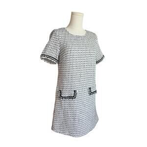 Tweet White Black Dress